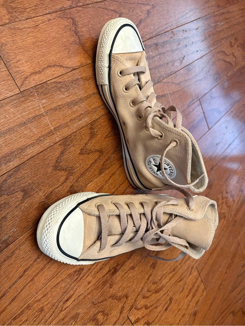 Converse Chuck 70 Suede High Top Sneakers Tan Beige Size 8
